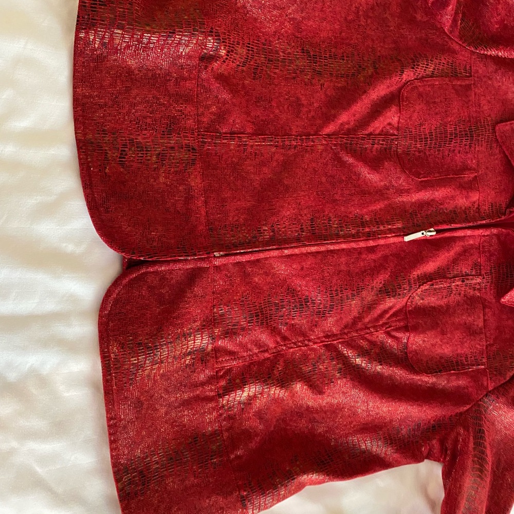 Erin London Lg metallic faux snakeskin jacket - Picture 10 of 16